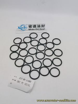 استبدال دقيق لكوماتسو PU O-Ring 21T-09-11460 OEM جودة المطاط O-Ring الختم