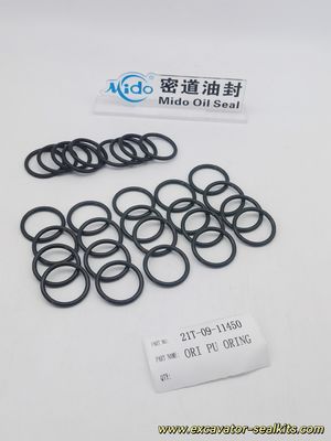 مقاومة للتآكل والزيت كوماتسو PU O-Ring 21T-09-11450 | مجموعة حلقات مطاطية فائقة الجودة