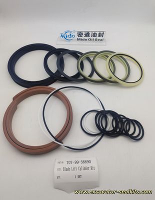 طقم ختم إصلاح سلسلة Pro الكاملة لـ 707-99-56690 طقم ختم الأسطوانة الهيدروليكية لرفع الشفرة - يشمل جميع الأختام والحشيات